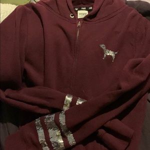 Maroon Pink sweatsuit